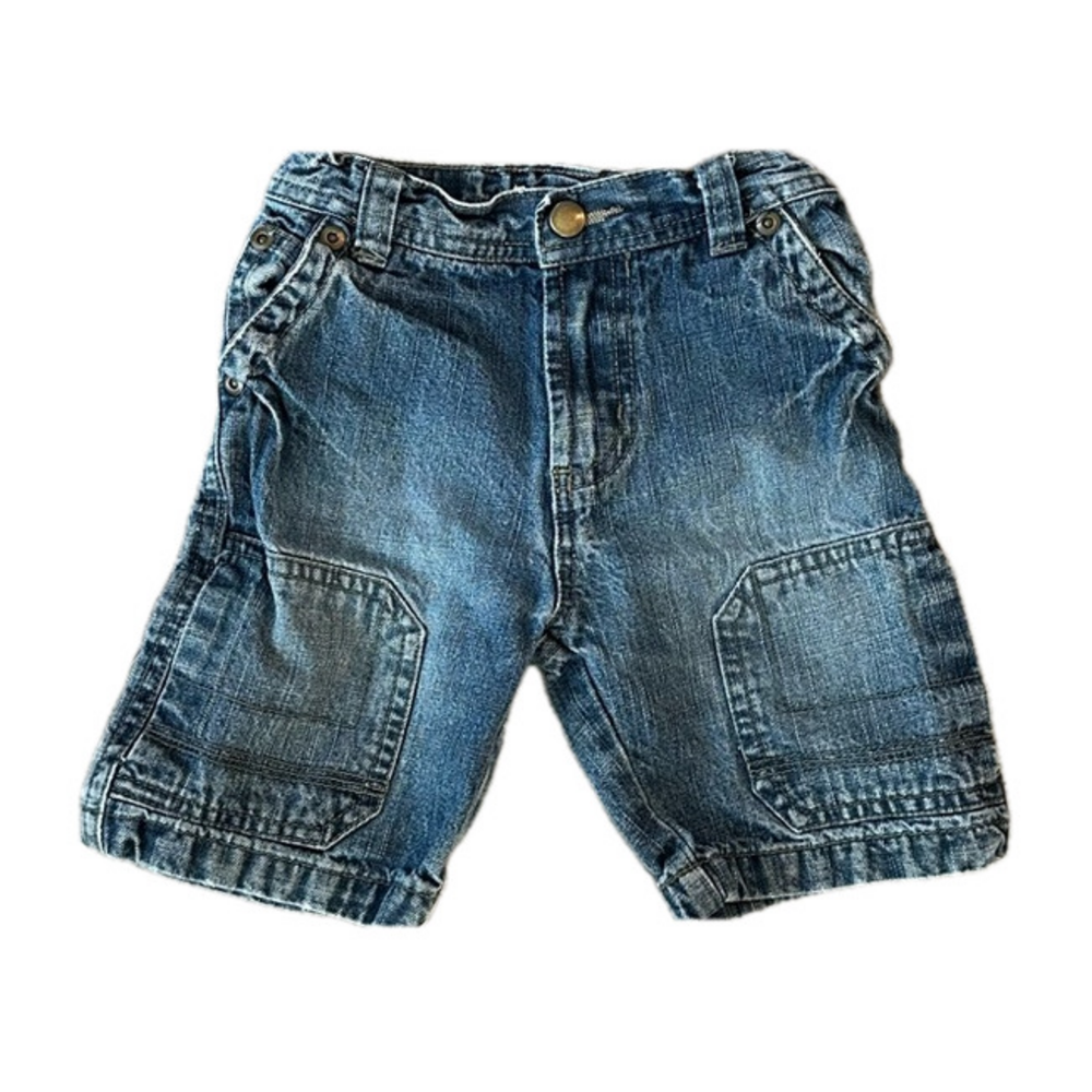 6/20$ Joe Fresh kids toddler blue denim shorts size 2 years - Picture 1 of 8